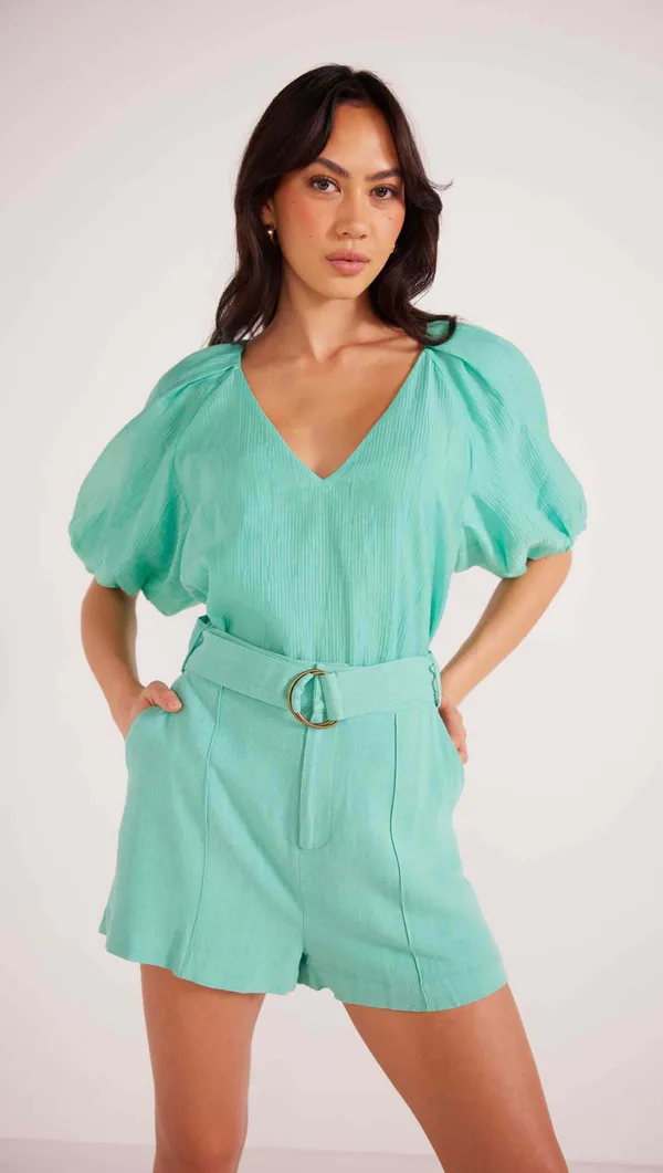 MinkPink Lois Belted Shorts