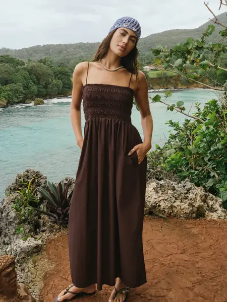 Z Supply Cornelia Poplin Midi Dress