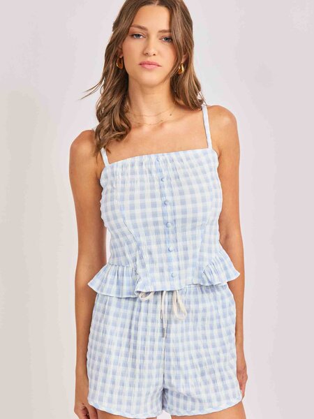 Sadie and Sage Starlet Gingham Top