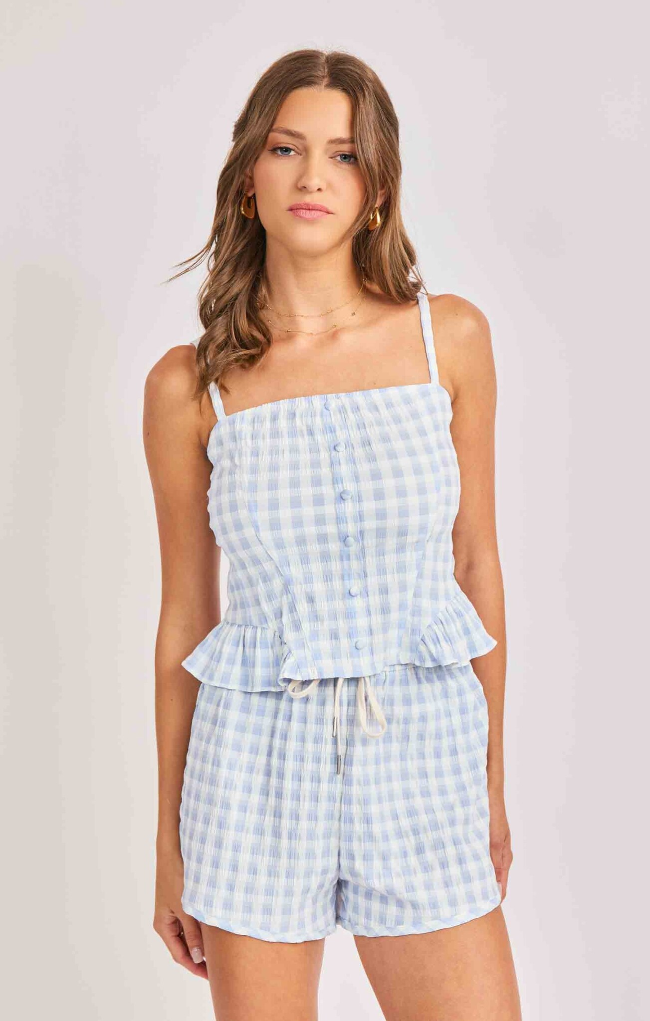 Sadie and Sage Starlet Gingham Top