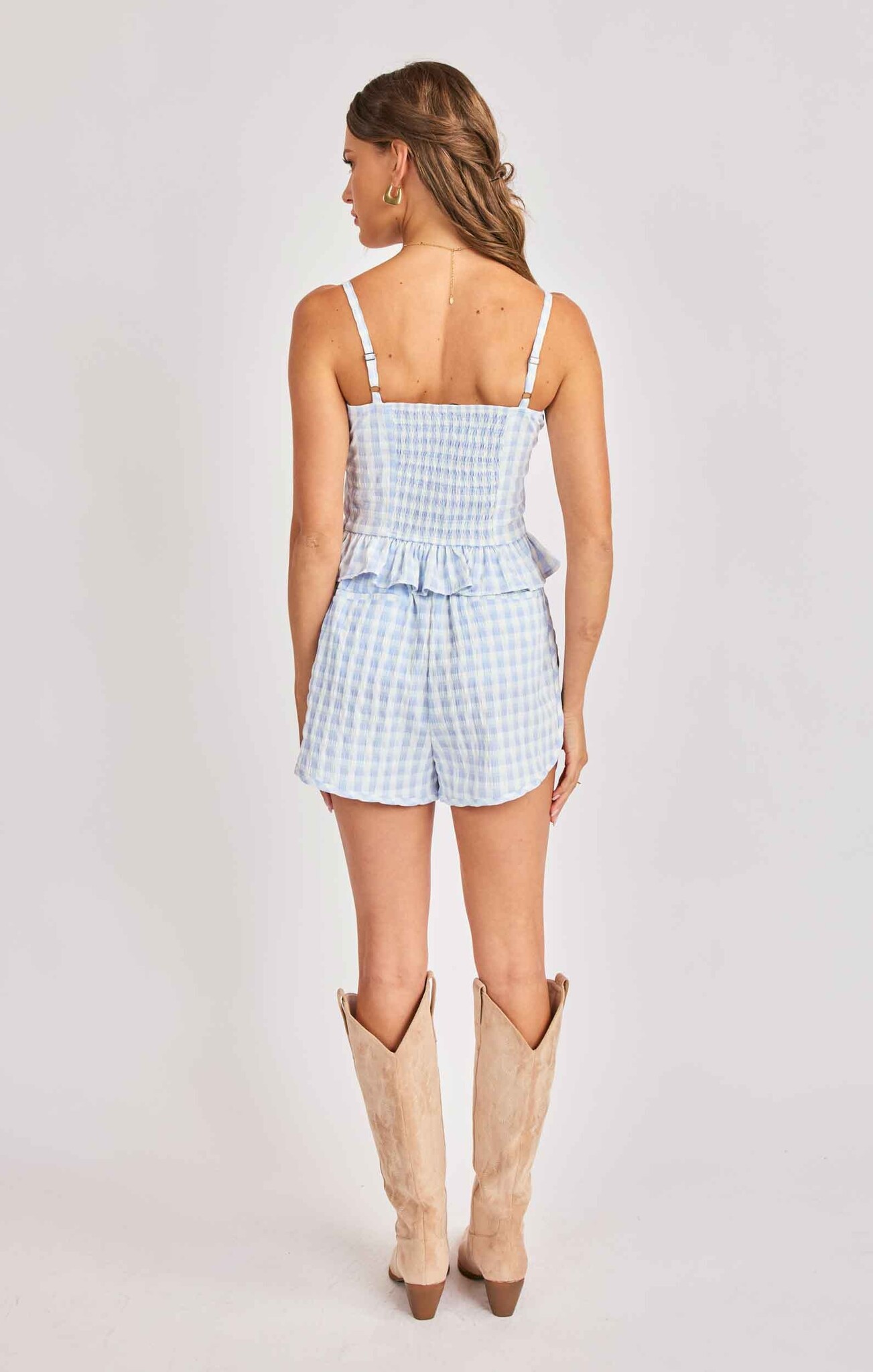 Sadie and Sage Starlet Gingham Top
