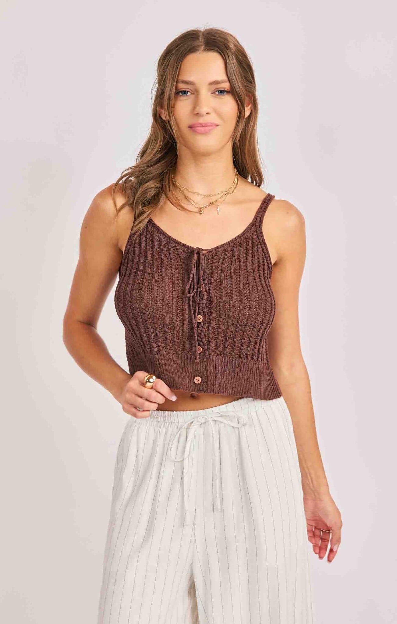 Sadie and Sage Marlow Buttoned Sweater Vest