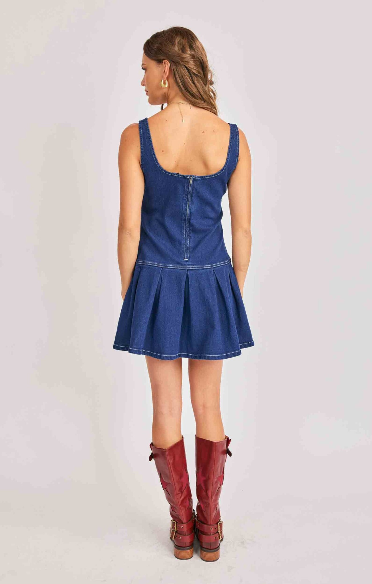 Sadie and Sage Cowgirl Denim Mini Dress
