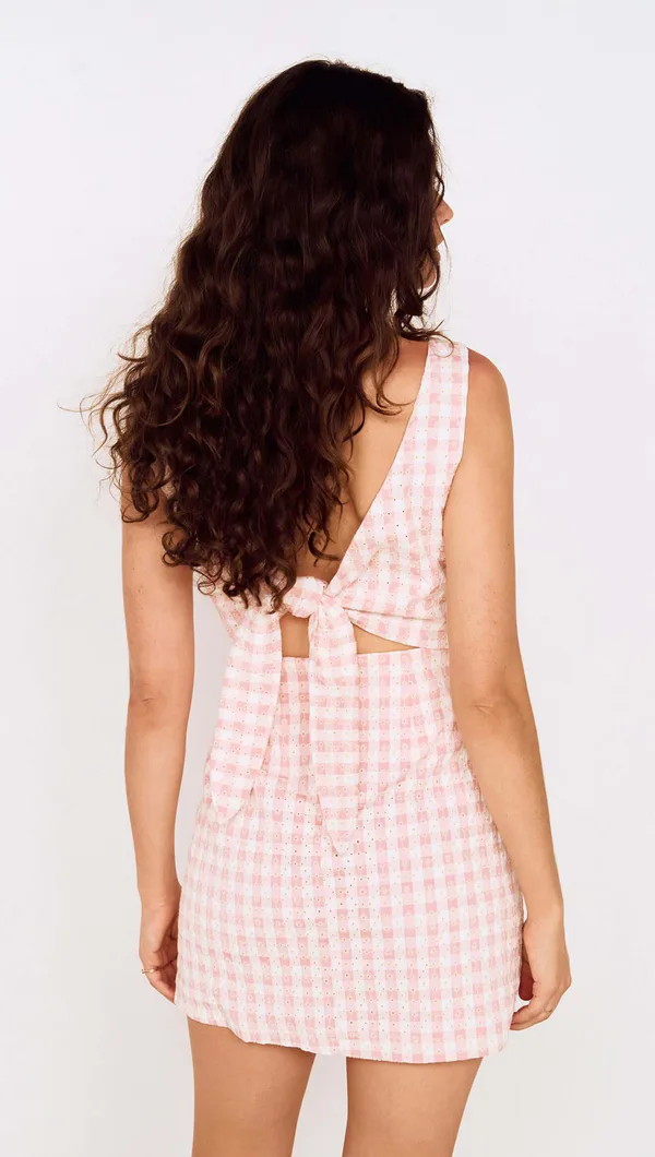 MinkPink Sabina Tie Back Mini Dress