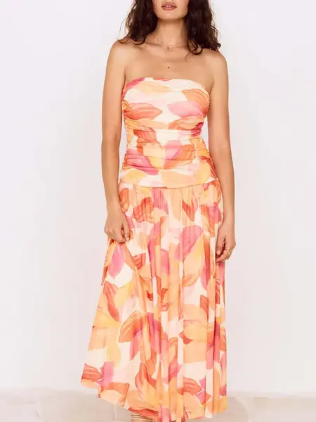 MinkPink Solana Mesh Midi Dress