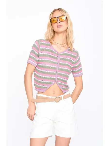 24COLOURS Short Sleeve Cardigan