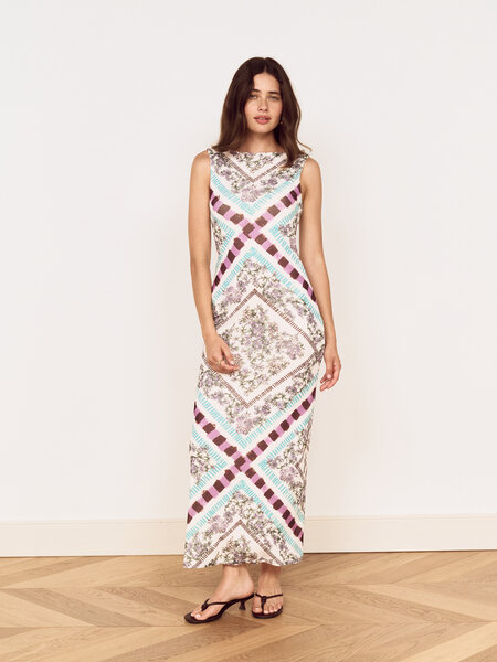 MinkPink Reese Low Back Midi Dress