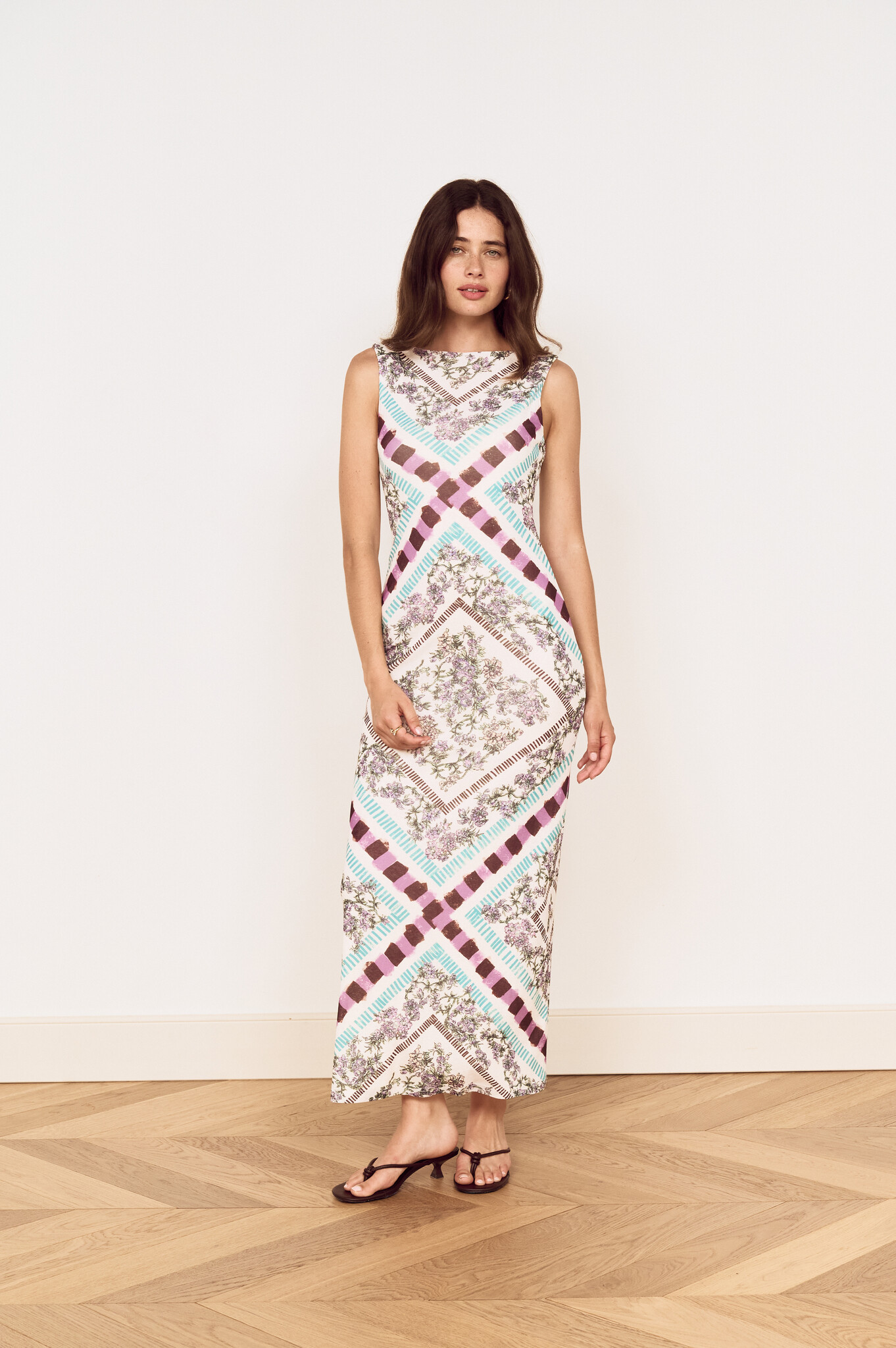 MinkPink Reese Low Back Midi Dress