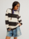 Free People Classic Striped Oversized Crewneck