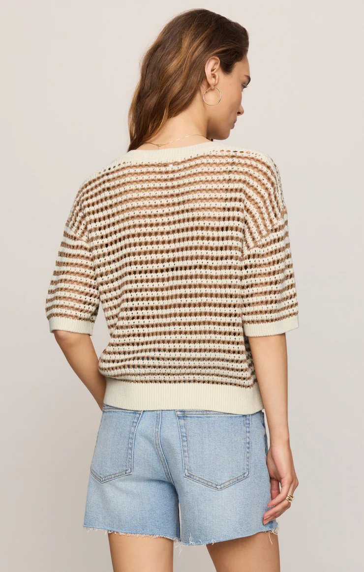 Z Supply Kylo Striped Polo Sweater