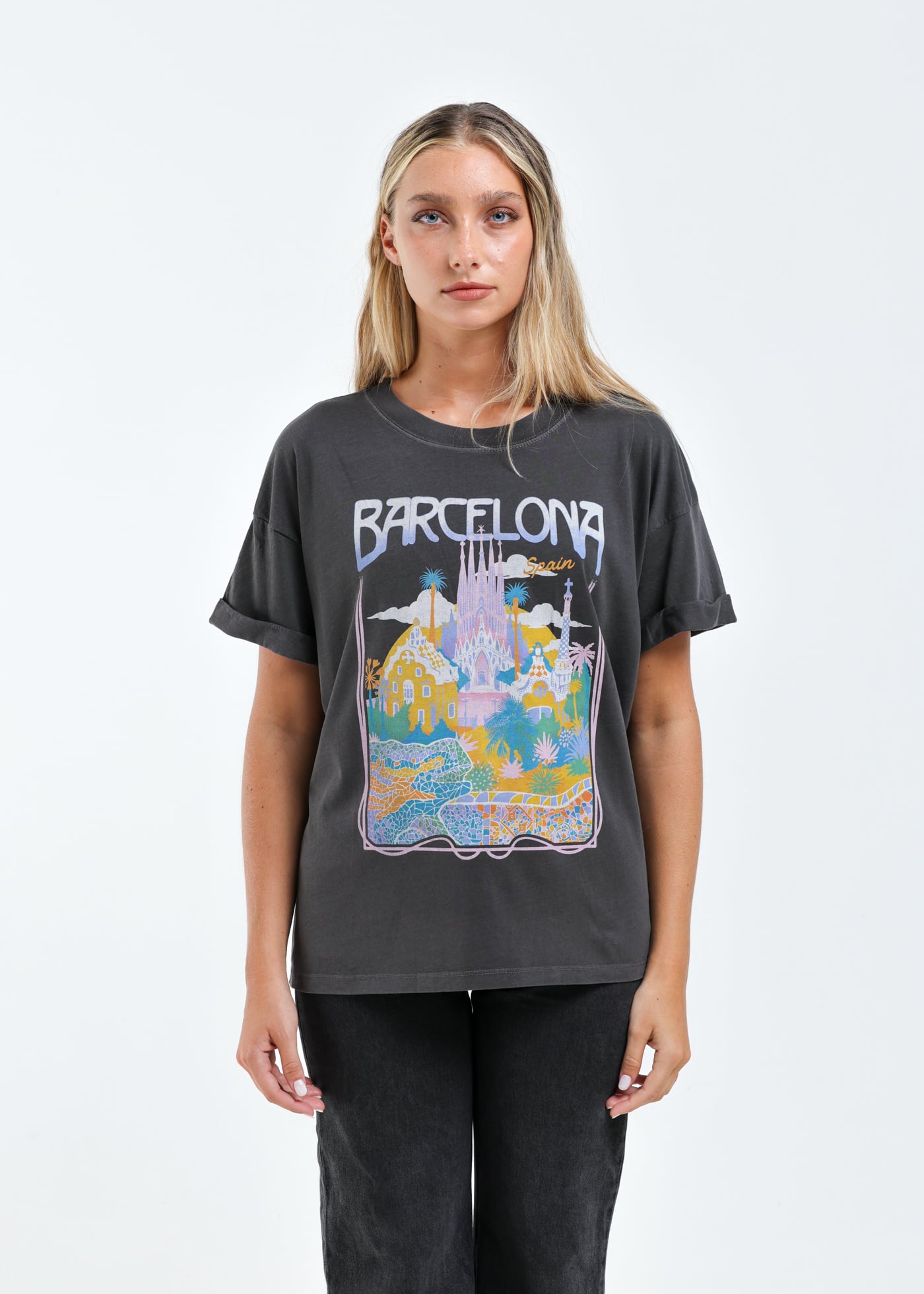 Girl Dangerous Barcelona Boyfriend Tee