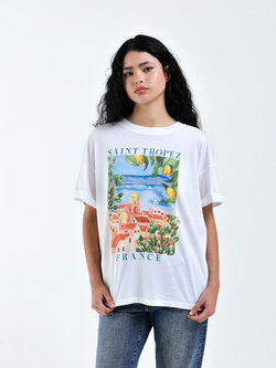 Girl Dangerous Saint Tropez Boyfriend Tee