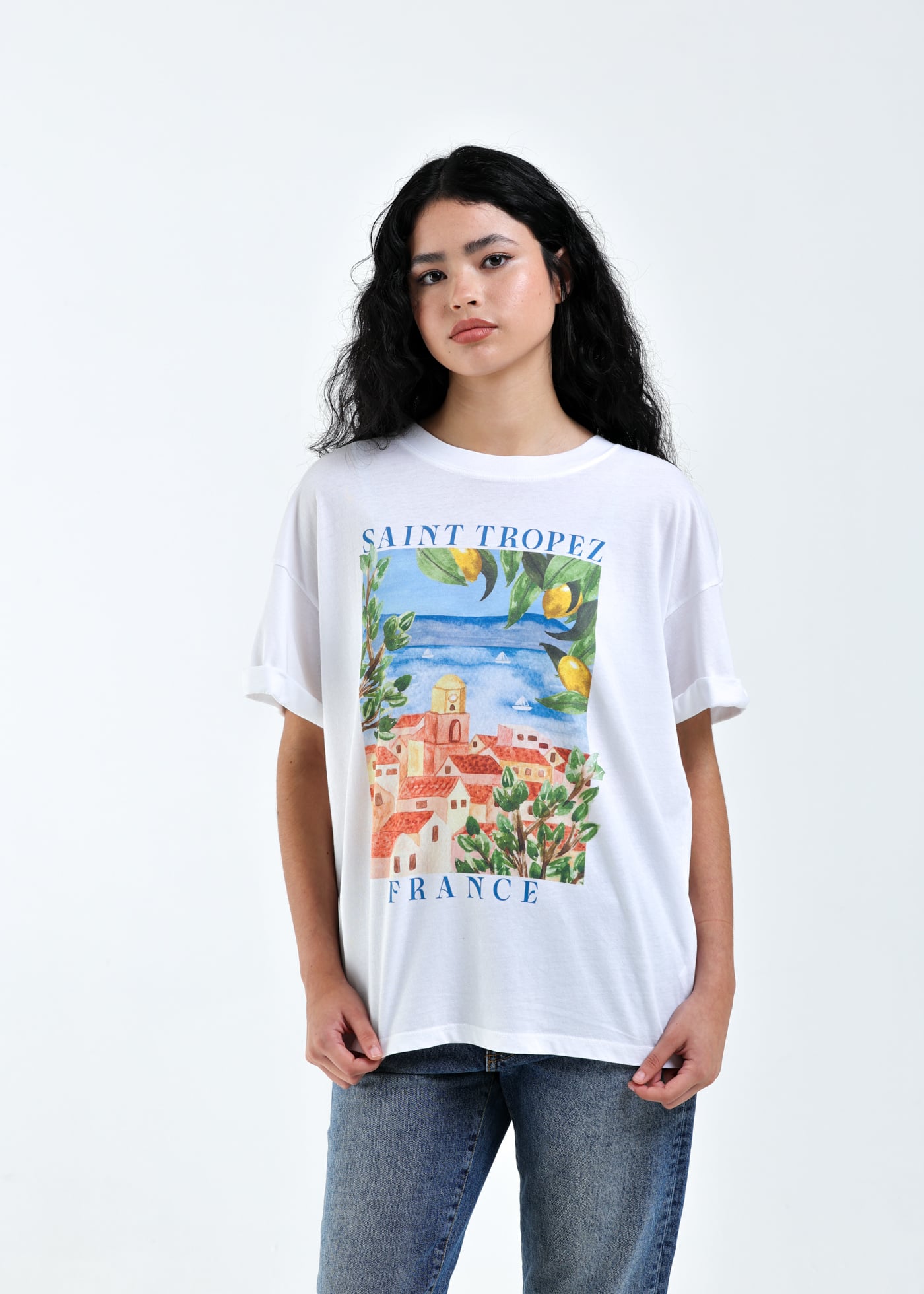 Girl Dangerous Saint Tropez Boyfriend Tee