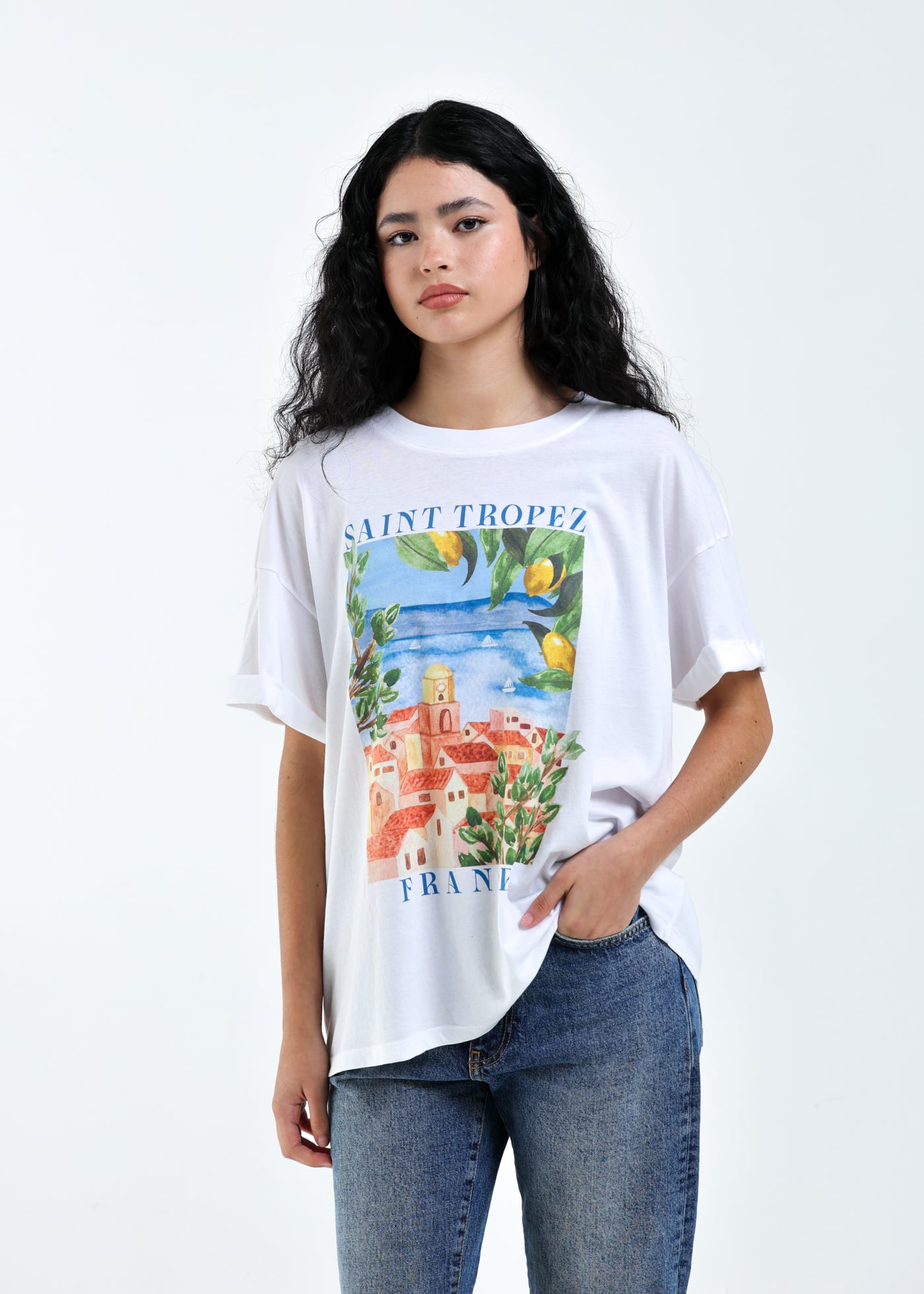 Girl Dangerous Saint Tropez Boyfriend Tee