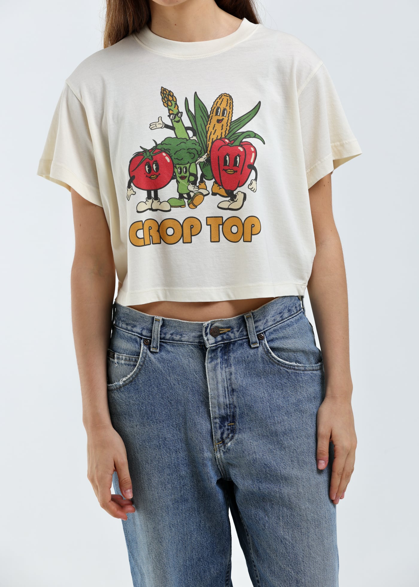 Girl Dangerous Crop Top Oversized Crop Tee