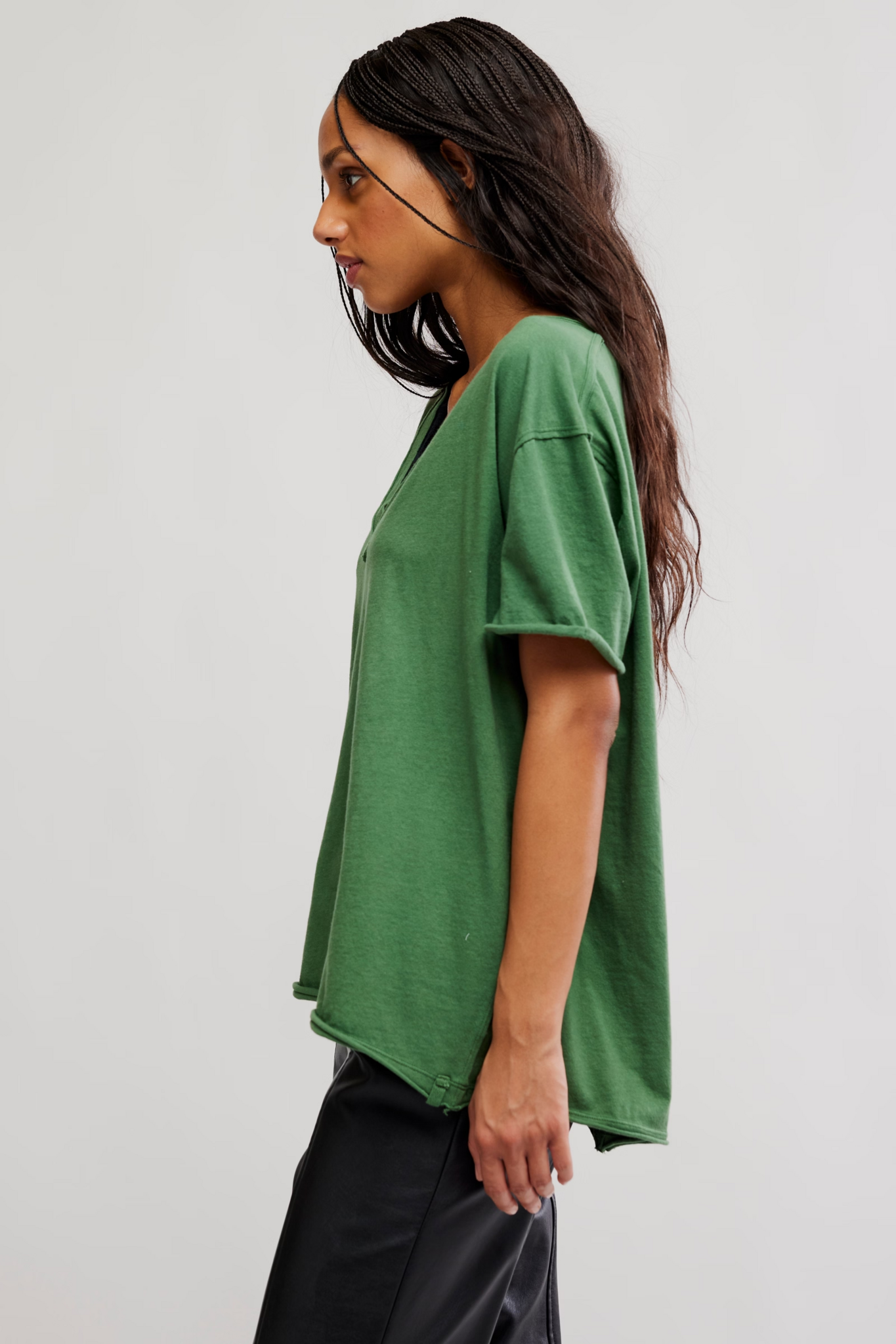 Free People Nina V-Neck Tee