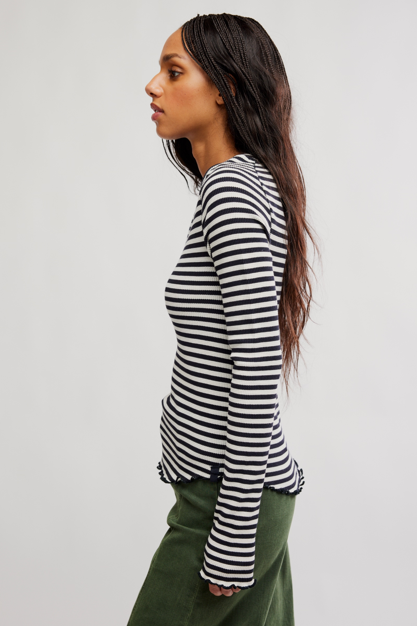 Free People Easy Does It Striped Tee
