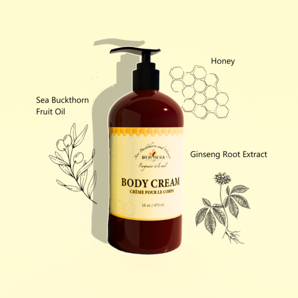 Bee By The Sea Body Cream Pump 16oz