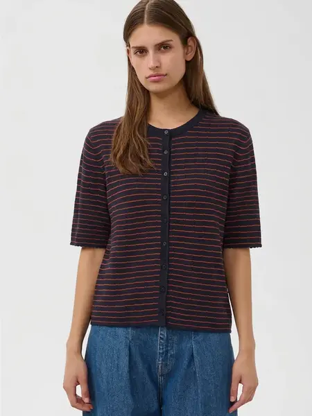 Soaked in Luxury Spina Striped Loose Cardigan