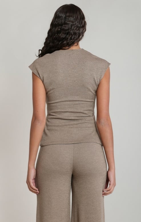 Dex Cross Wrap Knit Top