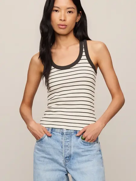 Z Supply Rowe Striped Scoop Tank