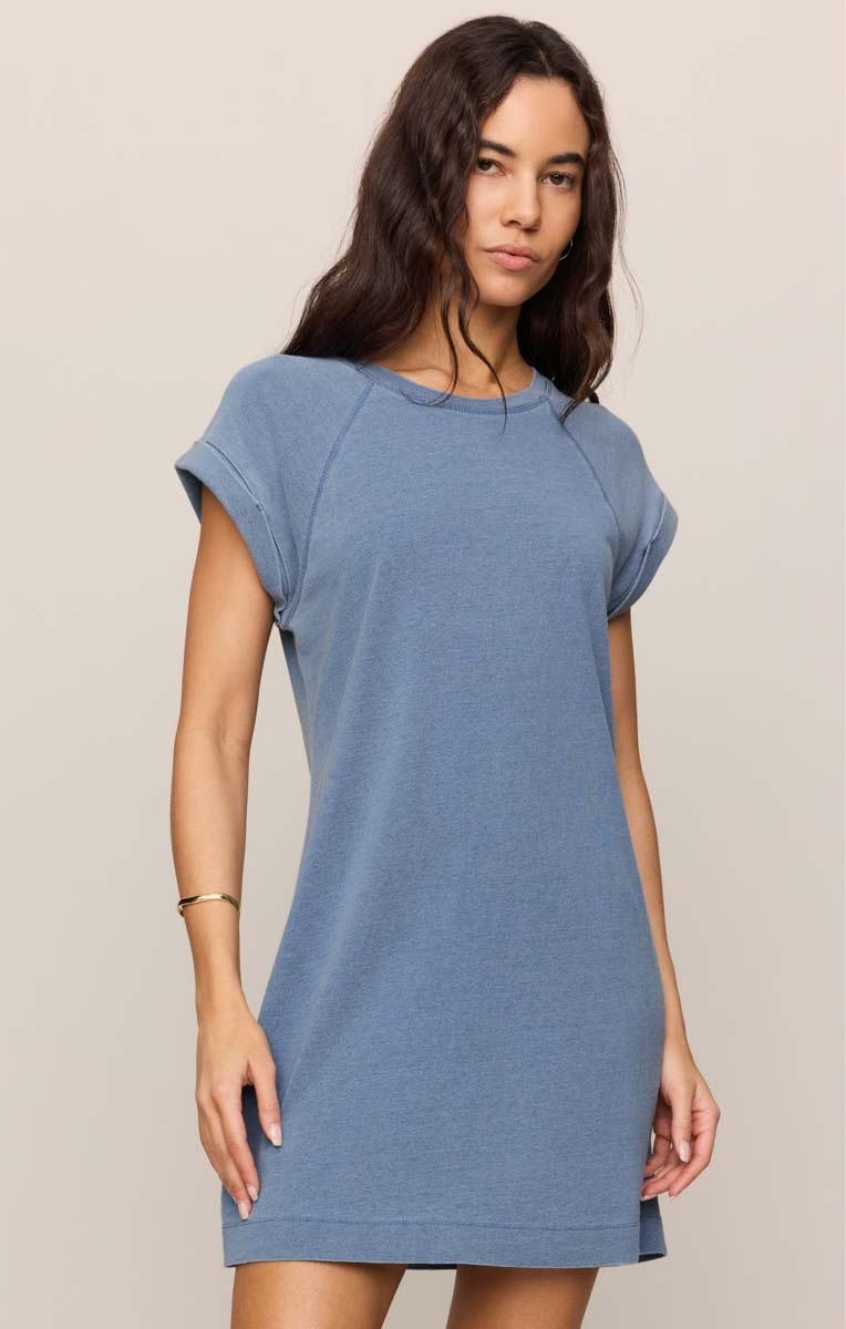 Z Supply Tate Jersey Denim Mini Dress