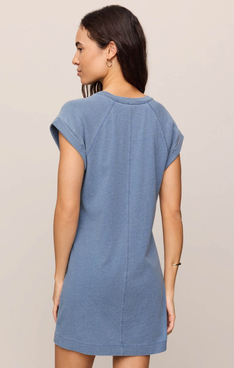 Z Supply Tate Jersey Denim Mini Dress