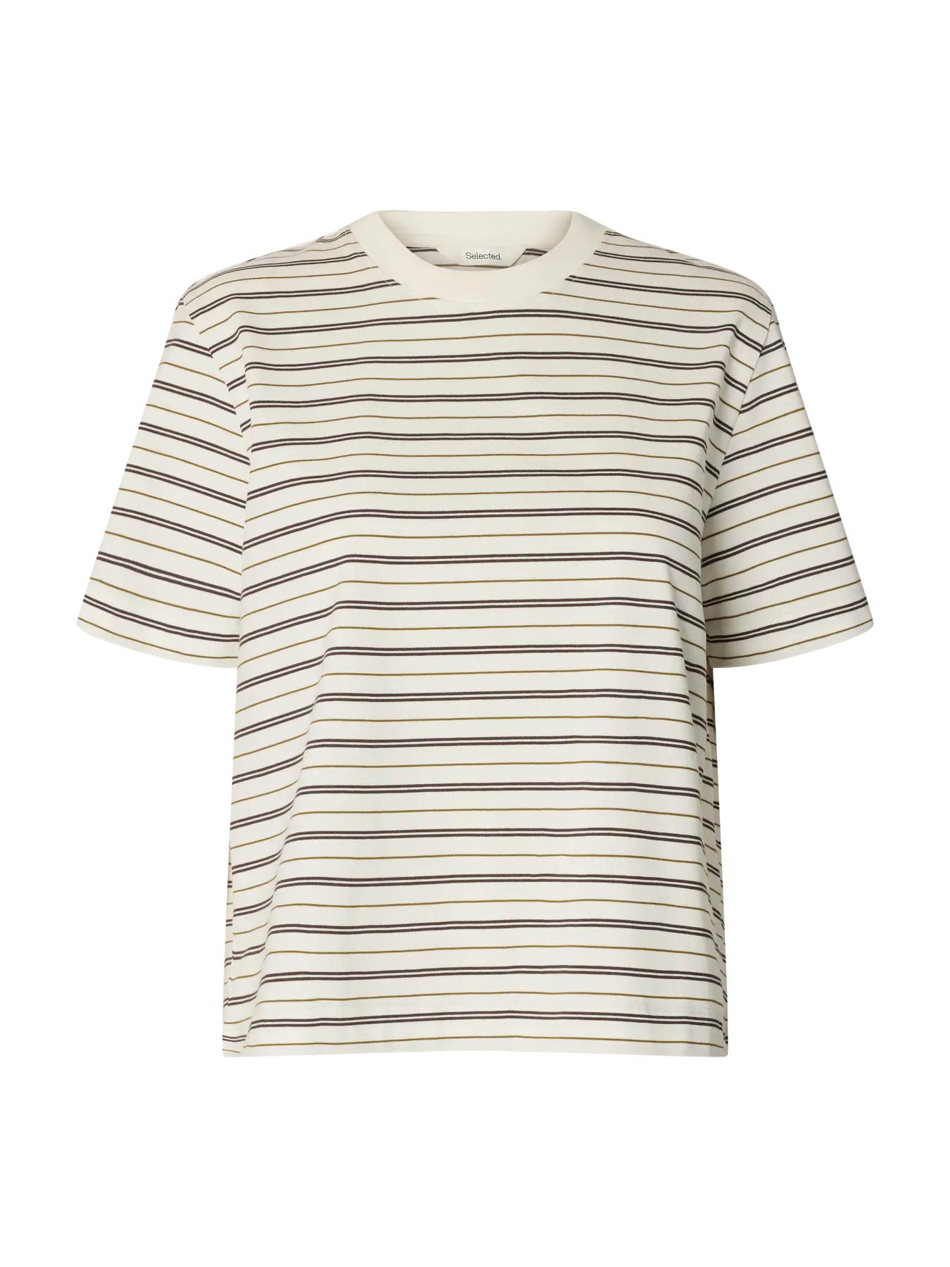 Selected Essential Striped Boxy Tee