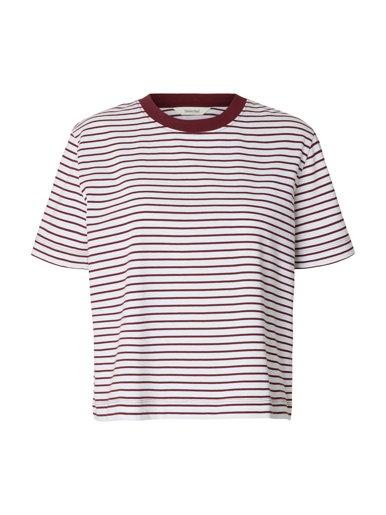 Selected Essential Striped Boxy Tee