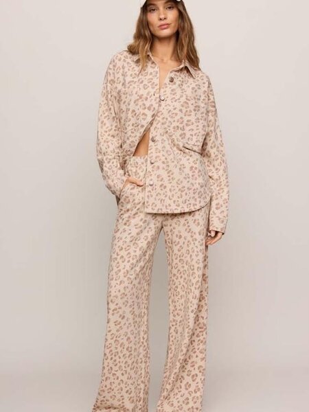 Z Supply All Day Knit Leopard Jacket
