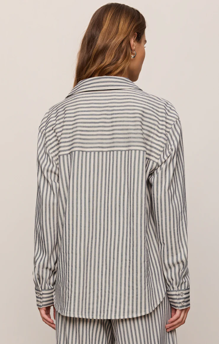 Z Supply Reese Button Up Striped Top