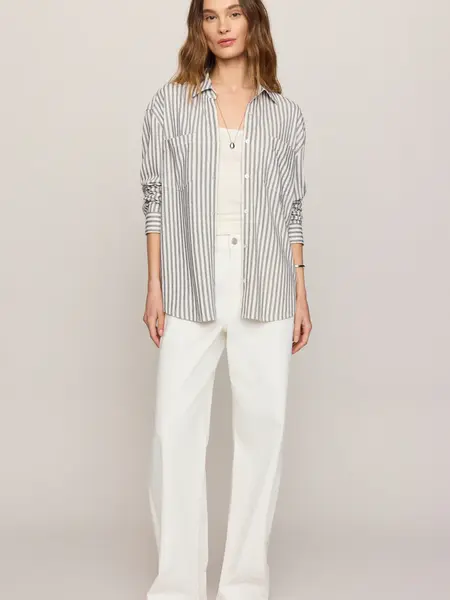 Z Supply Reese Button Up Striped Top