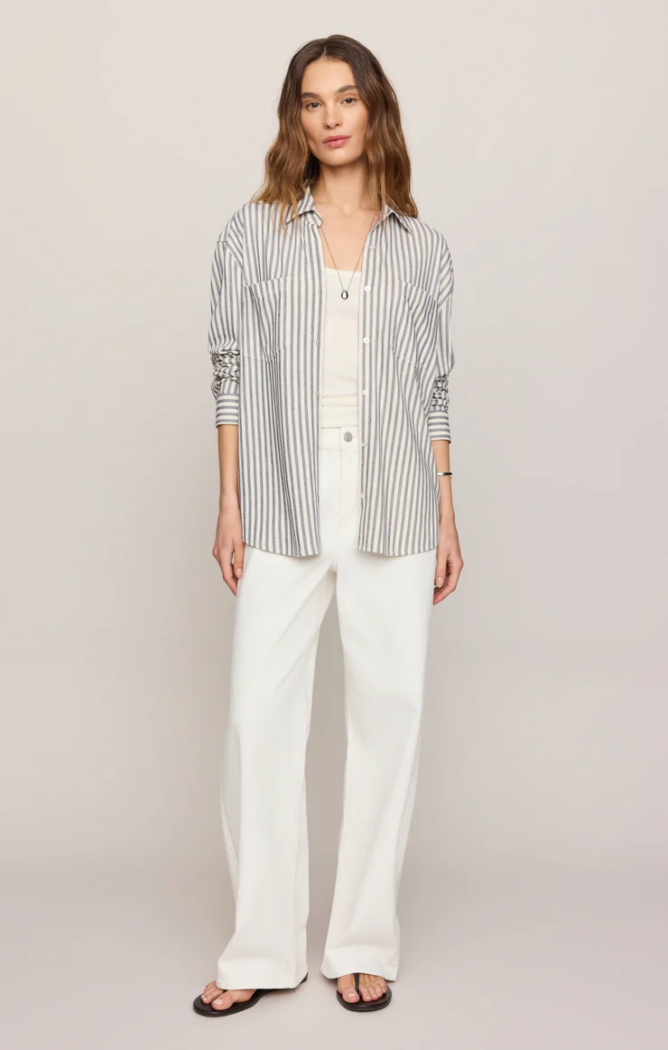 Z Supply Reese Button Up Striped Top