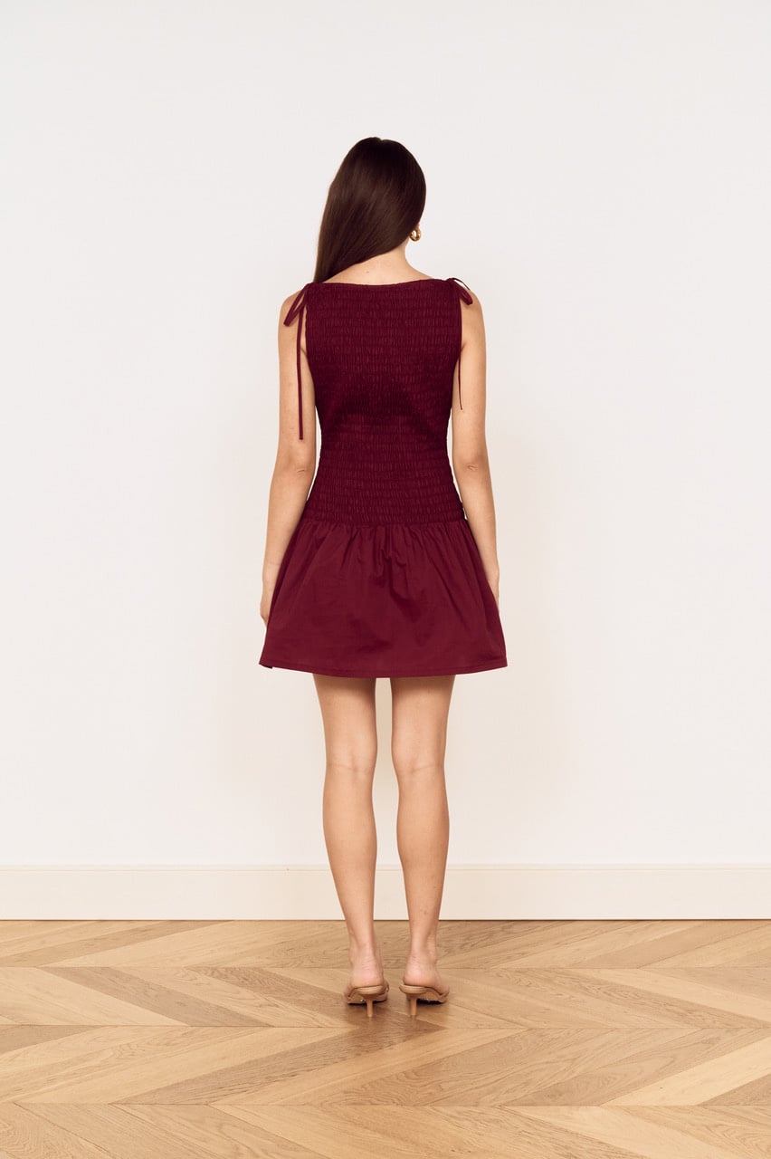 MinkPink Lola Shirred Mini Dress