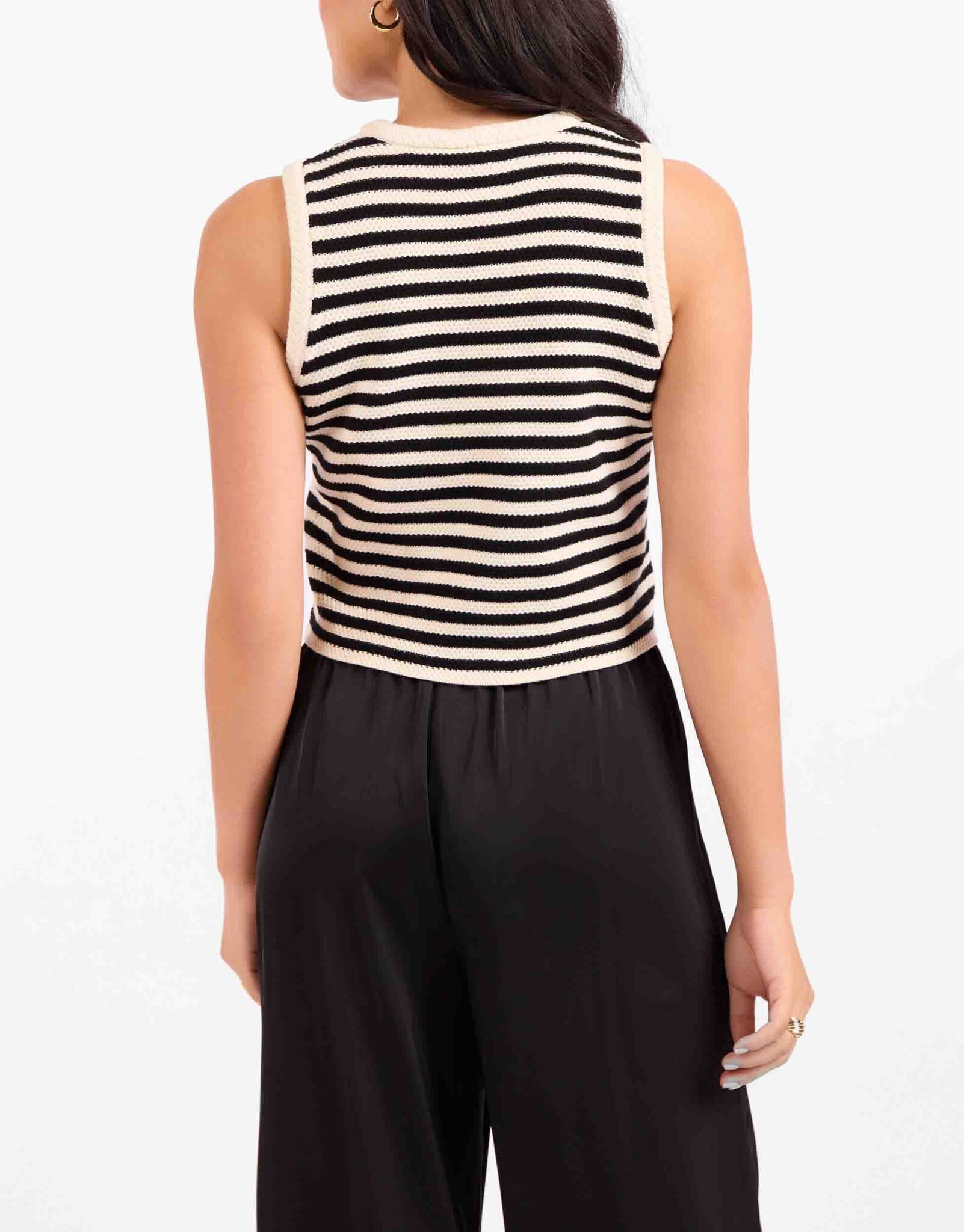 Sadie and Sage Manon Stripe Sweater Vest