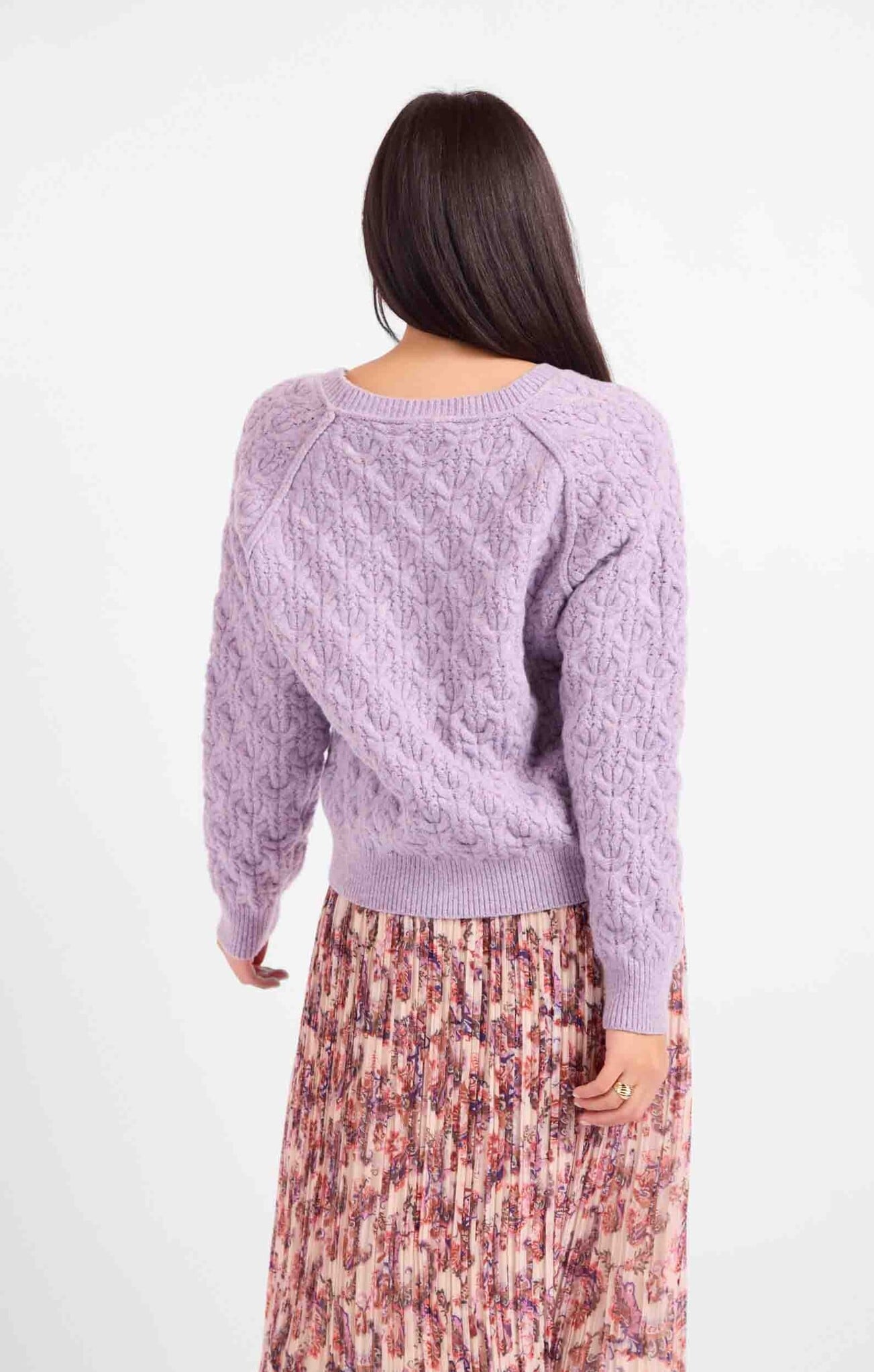 Sadie and Sage Lavender Kiss Sweater