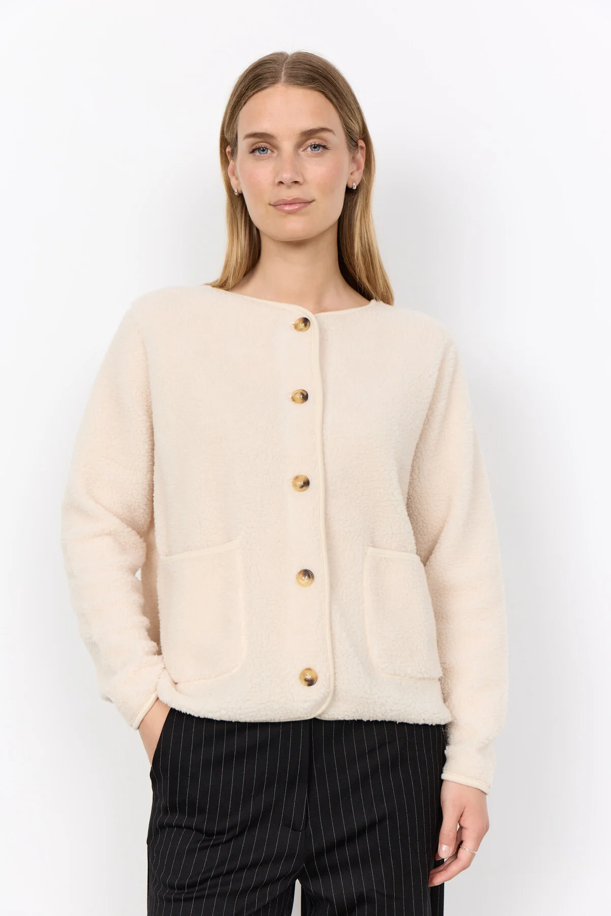 Soya Concept Onyx 2 Sherpa Cardigan
