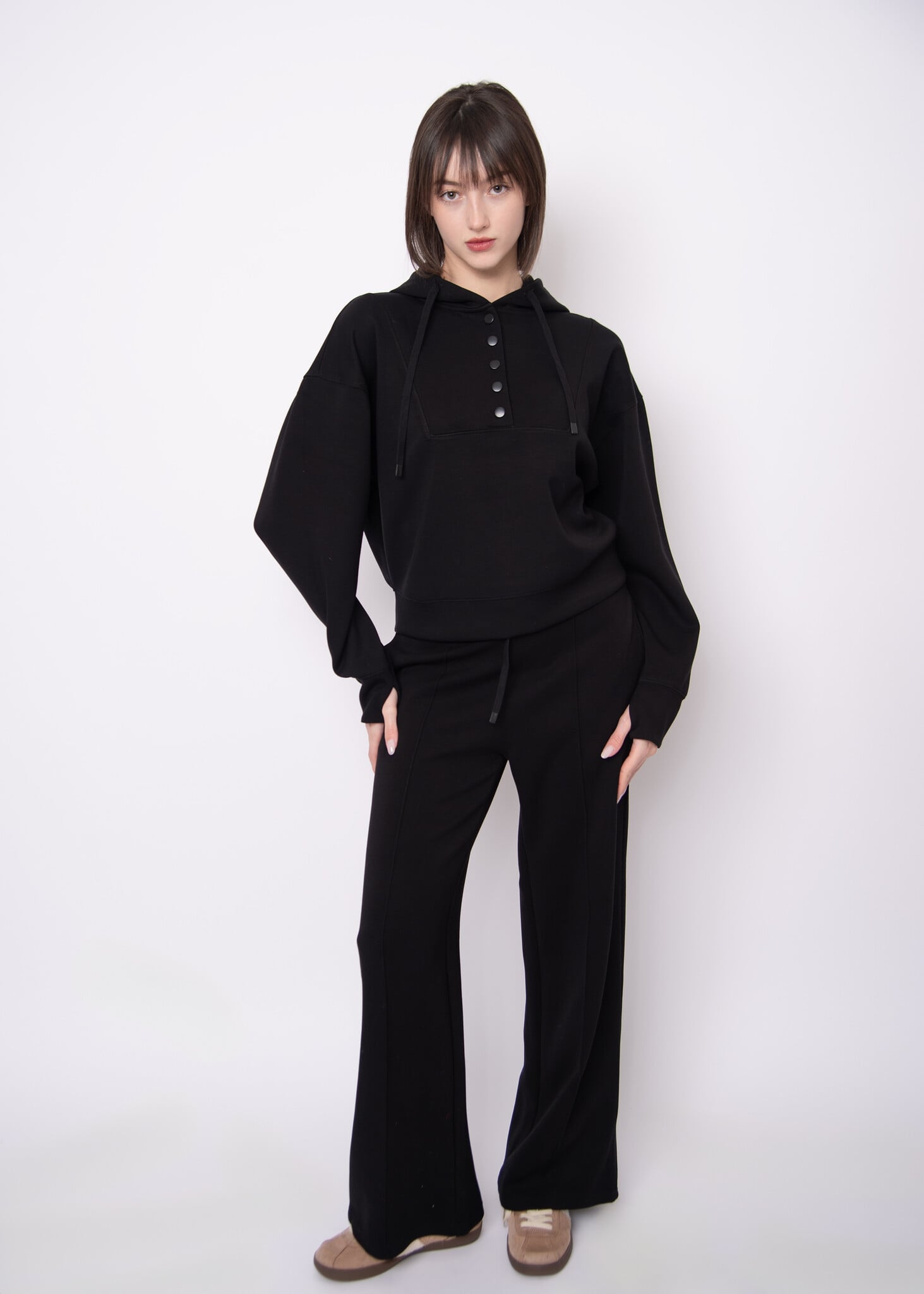 RD Style Prida Soft Knit Drawstring Pull On Pants