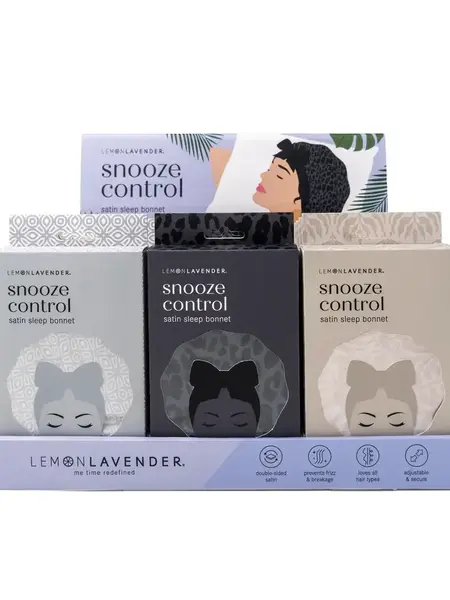 Lemon Lavender Snooze Control Satin Sleep Bonnet