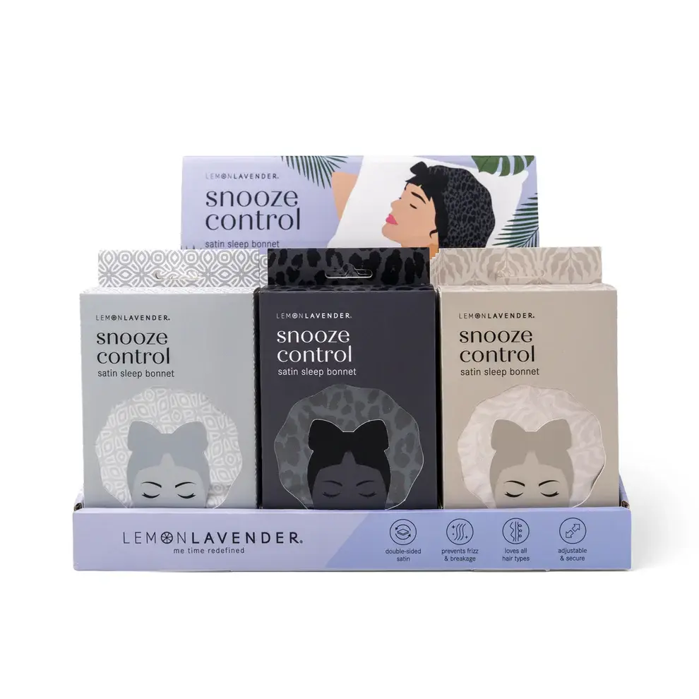 Lemon Lavender Snooze Control Satin Sleep Bonnet