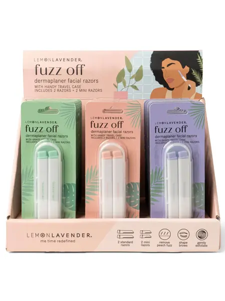 Lemon Lavender Fuzz Off Dermaplaner Facial Razor