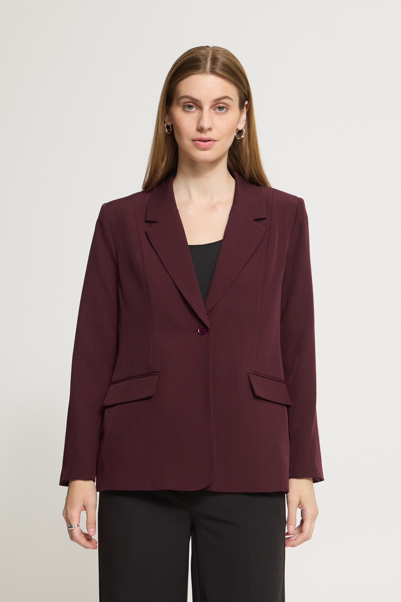 Ichi Fava Long Blazer