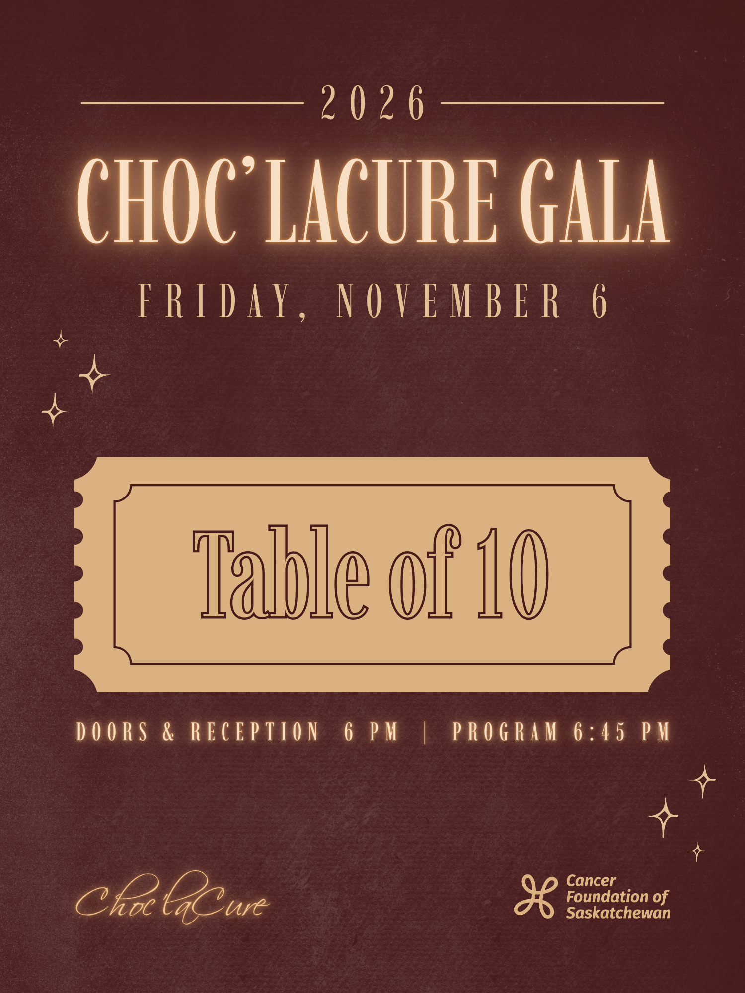 Choc'laCure Choc'laCure Gala Table of 10
