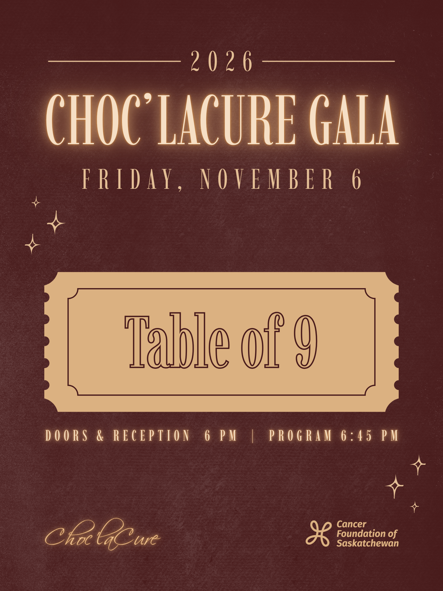 Choc'laCure Choc'laCure Gala Table of 9