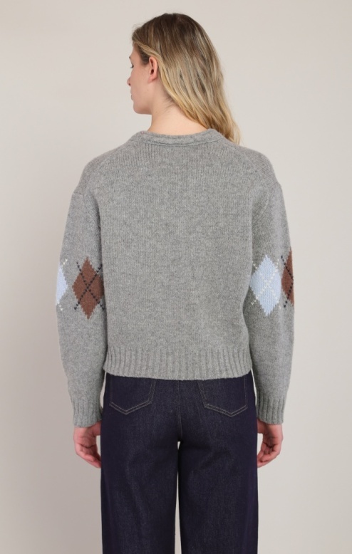 Room 34 Argyle Sweater Top