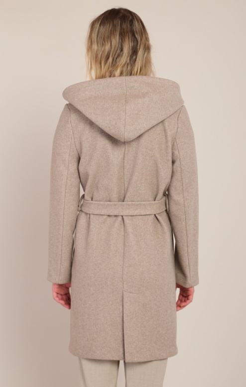 Room 34 Belted Hooded Coat