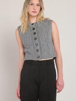Room 34 Cable Knit Vest