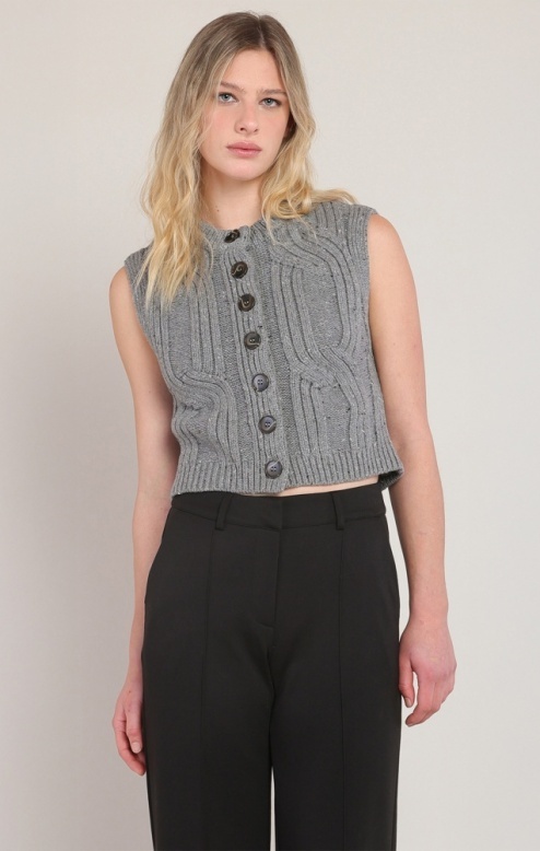 Room 34 Cable Knit Vest