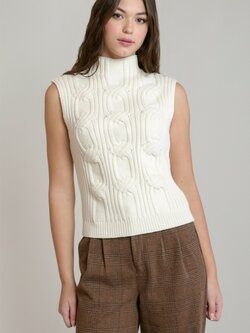Room 34 Cable Knit Vest