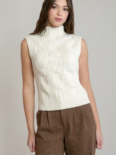 Room 34 Cable Knit Vest